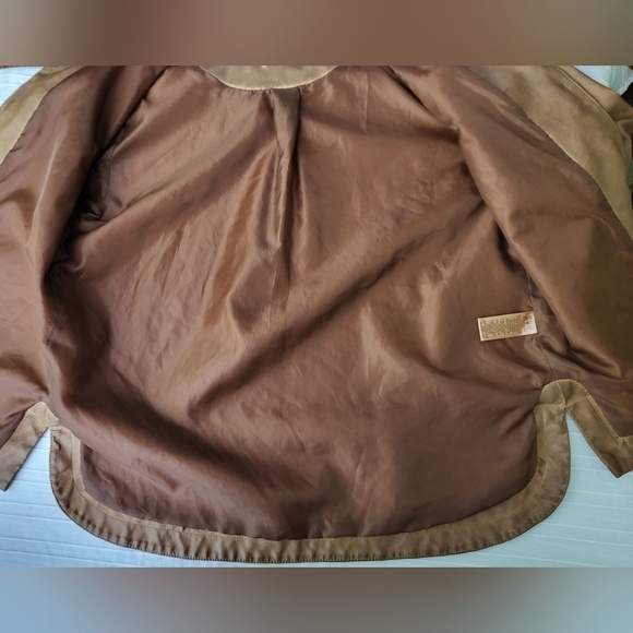 MAX STUDIO Western Style Shacket Shirt Jacket Fully Lined PU Leather Women's M - Picture 6 of 8